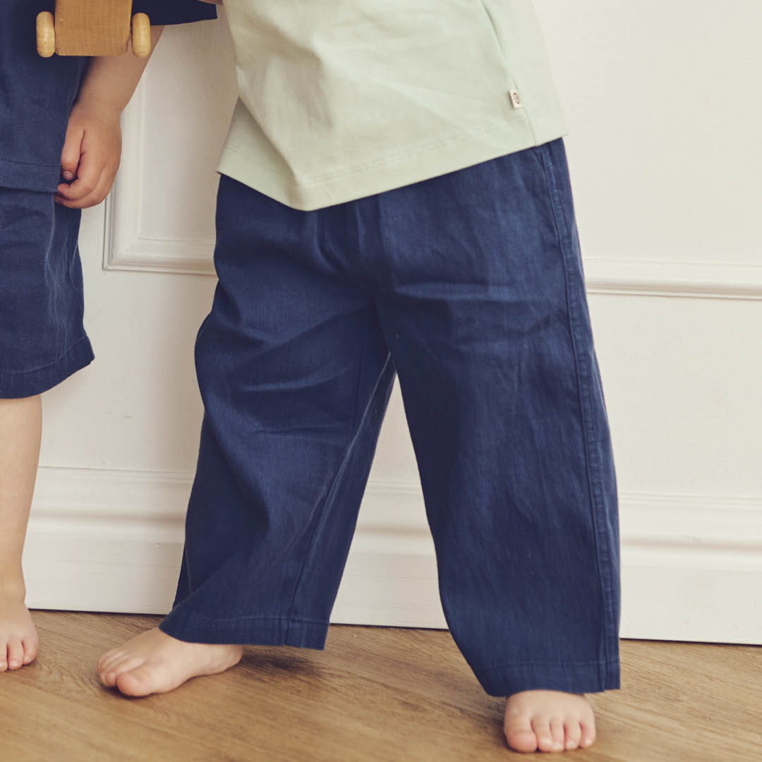 Pantaloni din twill moale de bumbac
