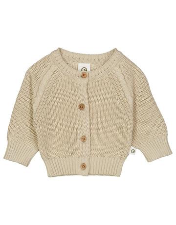 Cardigan tricotat din bumbac organic