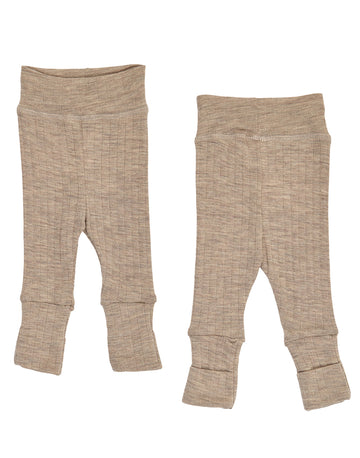 Pantaloni cu șosete din lână merinos