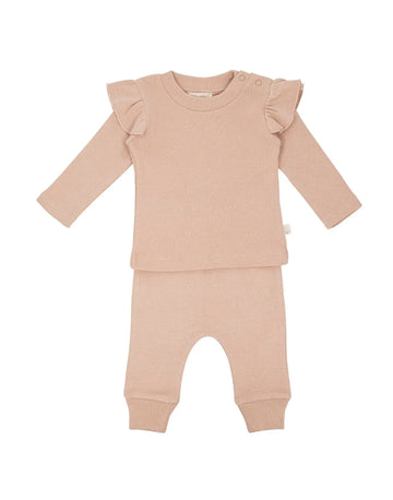 Set bluză și pantalon din bumbac organic
