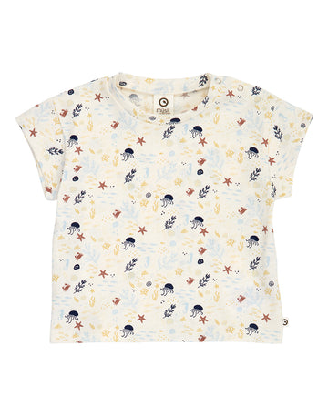 Tricou cu imprimeu marin din bumbac organic